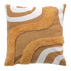 DOUCEUR D'INTERIEUR Housse de coussin carrée coton (40 x 40 cm) Mirade Camel Sale