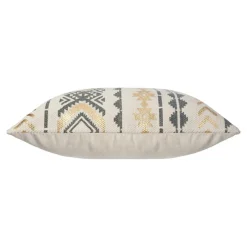 ATMOSPHERA Housse de coussin carrée coton (40 x 40 cm) Etnik Gris Sale