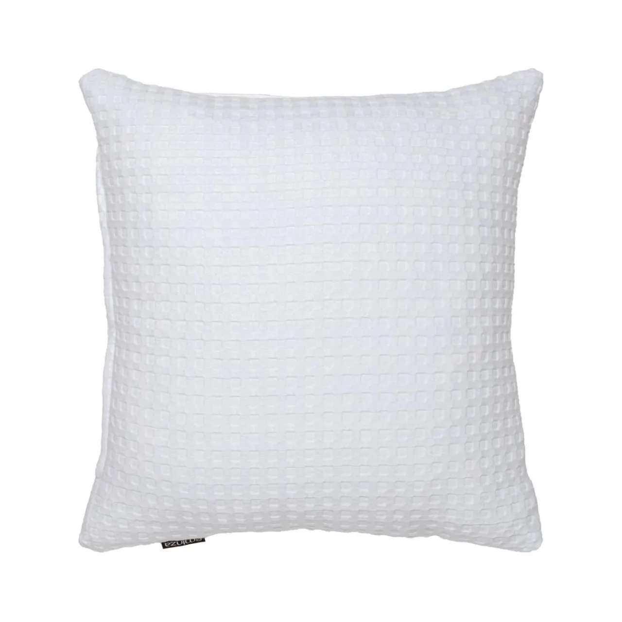 EMINZA Housse de coussin carrée coton nid d'abeille (40 x 40 cm) Maya he Blanc Online