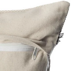 ATMOSPHERA Housse de coussin carrée coton (40 x 40 cm) Wave e Gris Discount