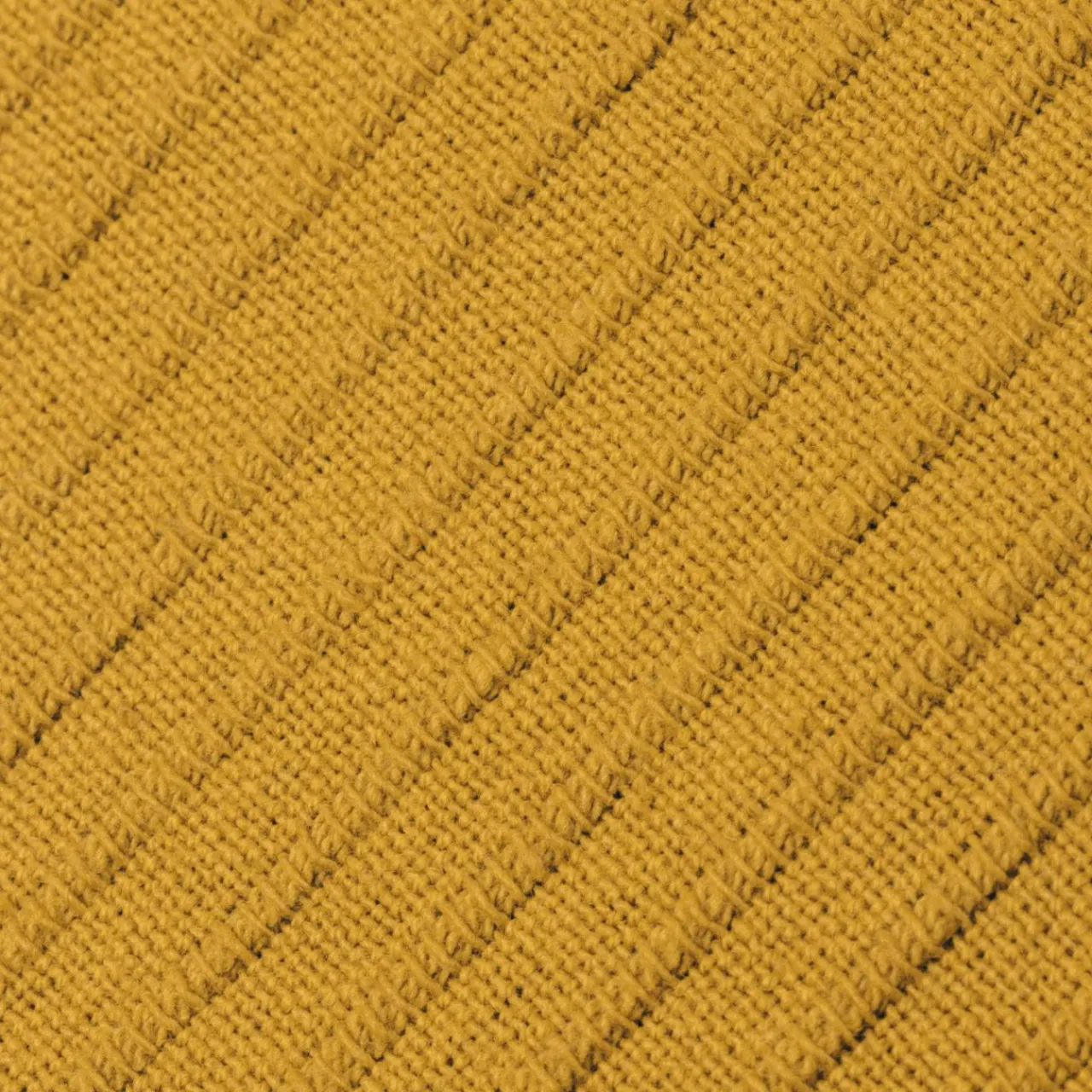 EMINZA Housse de coussin carrée coton tissé (40 x 40 cm) Léa Jaune safran Hot