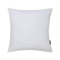 EMINZA Housse de coussin carrée coton tissé (40 x 40 cm) Léa he Blanc New