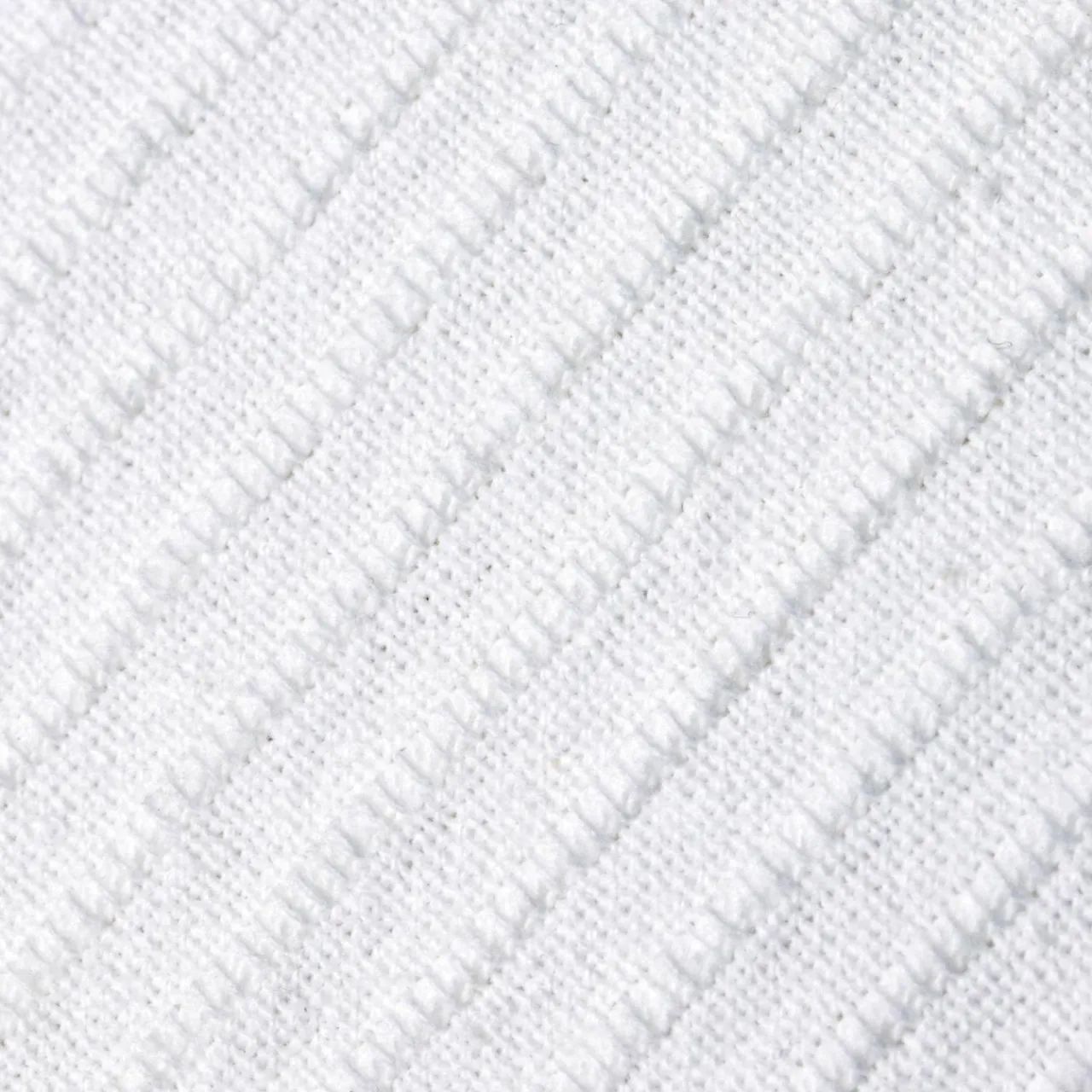 EMINZA Housse de coussin carrée coton tissé (40 x 40 cm) Léa he Blanc New