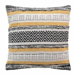 DOUCEUR D'INTERIEUR Housse de coussin carrée coton (40 x 40 cm) Elna Jaune ocre Best