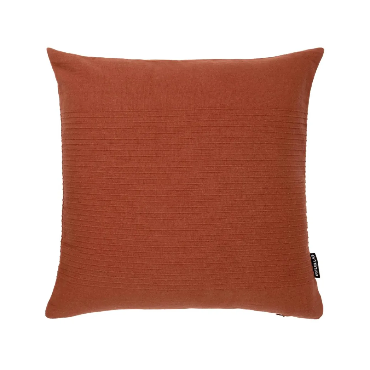 EMINZA Housse de coussin carrée coton tissé (40 x 40 cm) Léa Terracotta Clearance