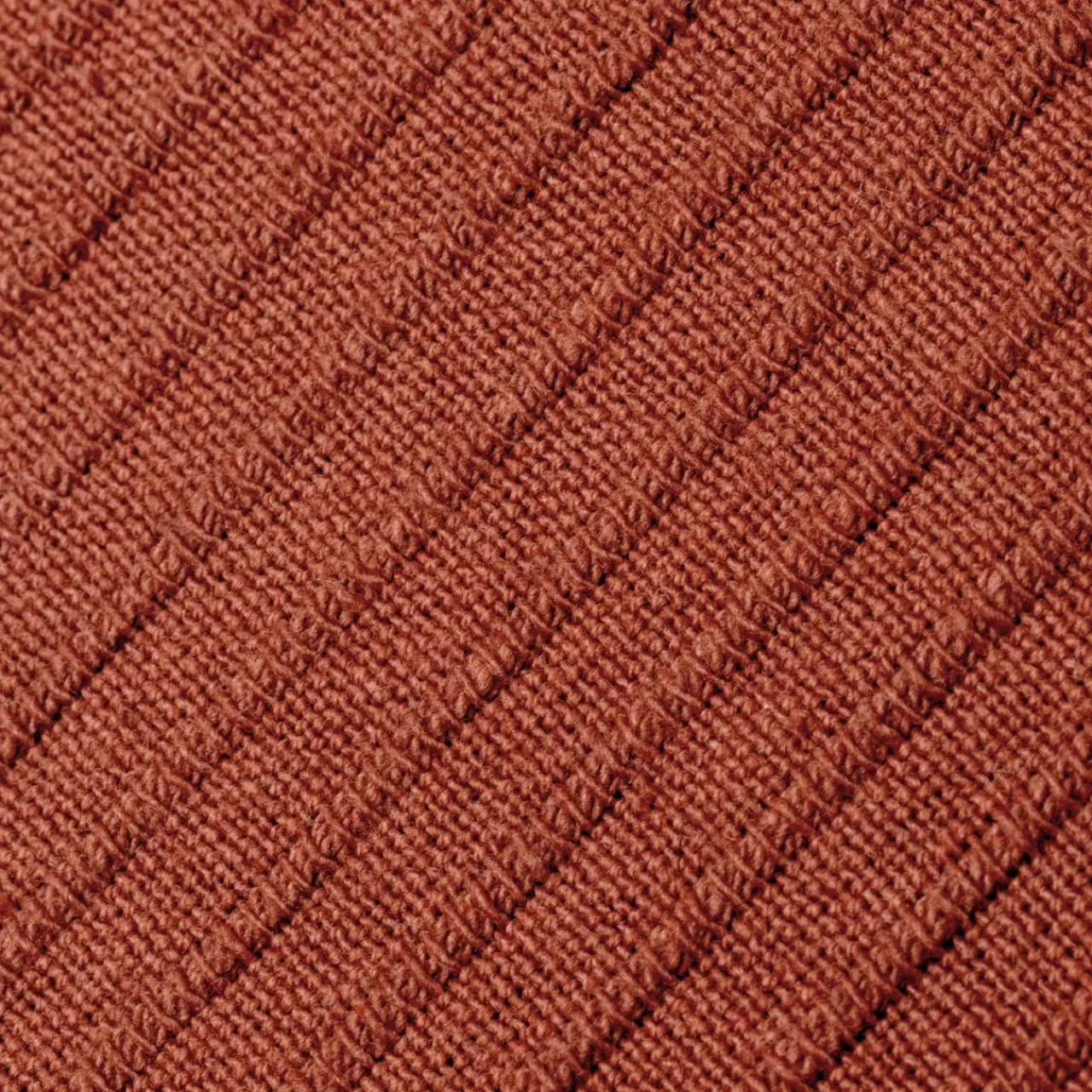 EMINZA Housse de coussin carrée coton tissé (40 x 40 cm) Léa Terracotta Clearance