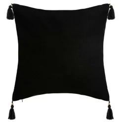 ATMOSPHERA Housse de coussin carrée coton (40 x 40 cm) Tropik Jaune ocre Clearance