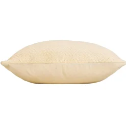 douceur d'intu017drieur Housse de coussin carrée en coton (40 x 40 cm) Sylvia Ecru