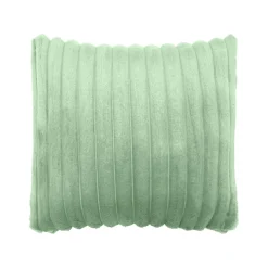 EMINZA Housse de coussin carrée flanelle (40 x 40 cm) Dune Vert sauge Discount