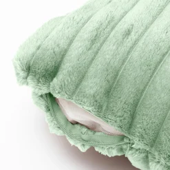 EMINZA Housse de coussin carrée flanelle (40 x 40 cm) Dune Vert sauge Discount