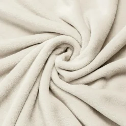 EMINZA Housse de coussin carrée flanelle (60 x 60 cm) Didou grège Beige Online