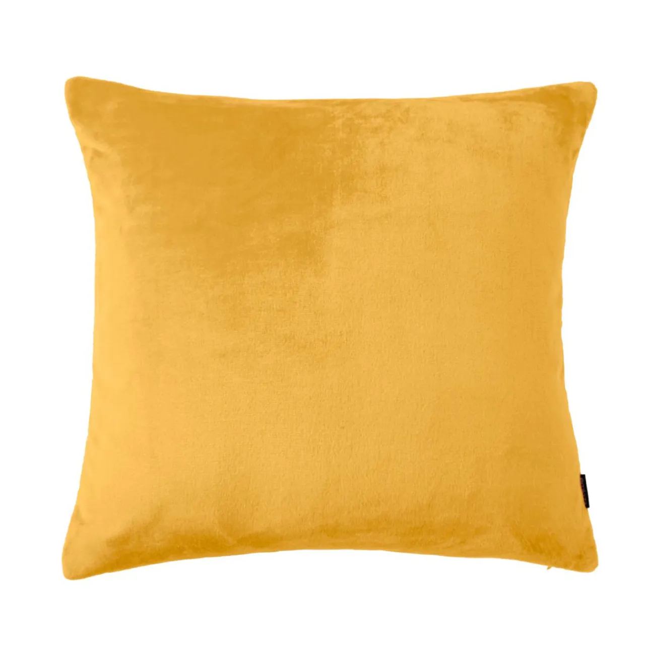 EMINZA Housse de coussin carrée flanelle (60 x 60 cm) Didou Jaune moutarde Discount