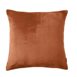 EMINZA Housse de coussin carrée flanelle (60 x 60 cm) Didou Cuivre Hot