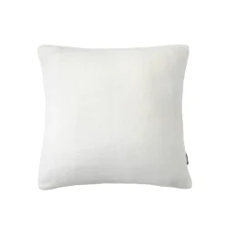 EMINZA Housse de coussin carrée flanelle (45 x 45 cm) Didou Ivoire Outlet