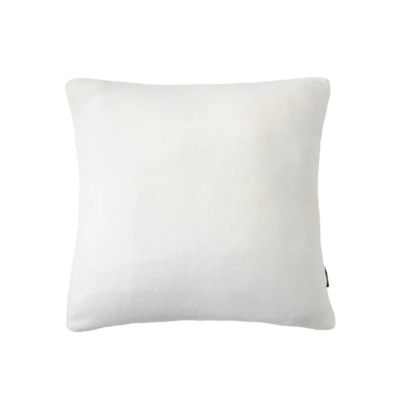 EMINZA Housse de coussin carrée flanelle (45 x 45 cm) Didou Ivoire Outlet