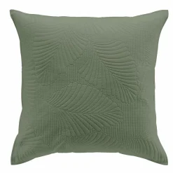 DOUCEUR D'INTERIEUR Housse de coussin carrée microfibre (60 x 60 cm) Palombine Vert kaki New