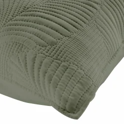 DOUCEUR D'INTERIEUR Housse de coussin carrée microfibre (40 x 40 cm) Palombine Vert kaki Outlet