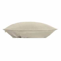 DOUCEUR D'INTERIEUR Housse de coussin carrée microfibre (40 x 40 cm) Romane Taupe Discount