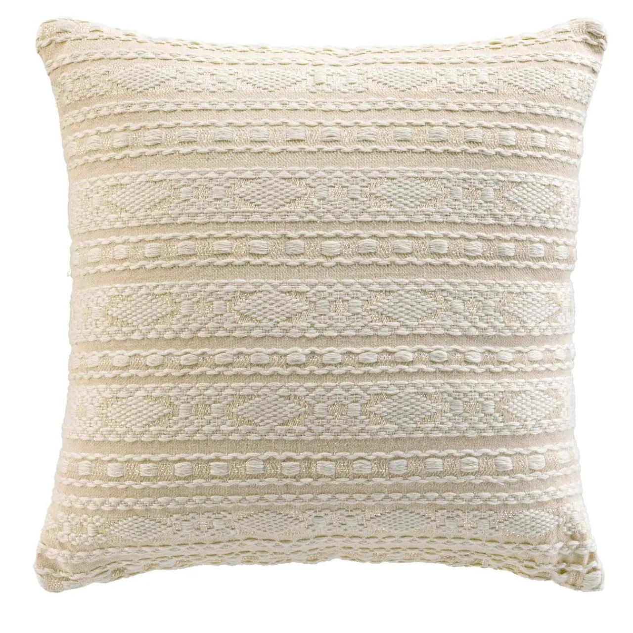 douceur d'intu017drieur Housse de coussin carrée polycoton (40 x 40 cm) Ilies Ecru Sale
