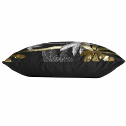 DOUCEUR D'INTERIEUR Housse de coussin carrée velours (60 cm) Feanor e Noir Outlet