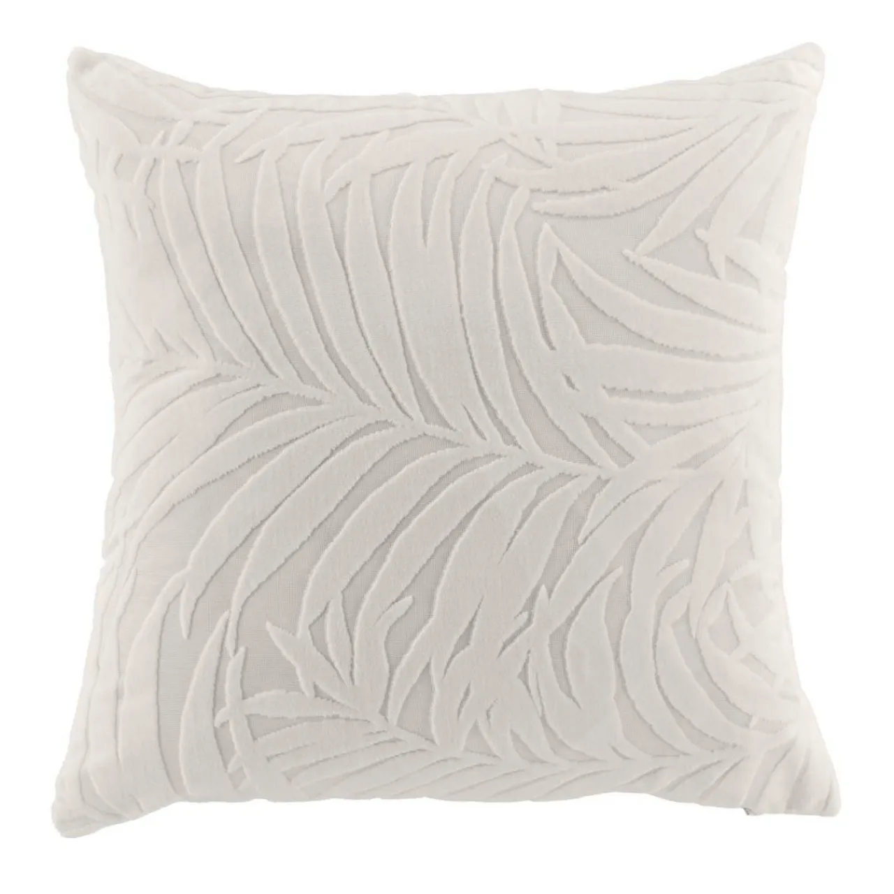 douceur d'intu017drieur Housse de coussin carrée velours (40 x 40 cm) Natureo Ecru Best