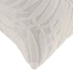 douceur d'intu017drieur Housse de coussin carrée velours (40 x 40 cm) Natureo Ecru Best