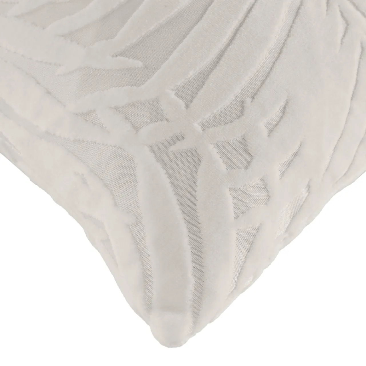 douceur d'intu017drieur Housse de coussin carrée velours (40 x 40 cm) Natureo Ecru Best