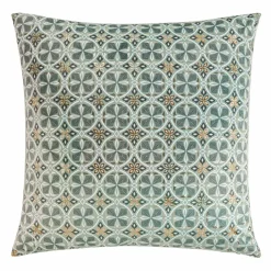 DOUCEUR D'INTERIEUR Housse de coussin carrée velours (60 cm) Joan kaki Vert