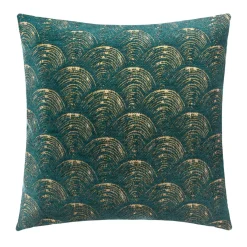 ATMOSPHERA Housse de coussin carrée (40 x 40 cm) Cali Vert cèdre Vert sapin Hot