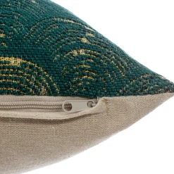 ATMOSPHERA Housse de coussin carrée (40 x 40 cm) Cali Vert cèdre Vert sapin Hot