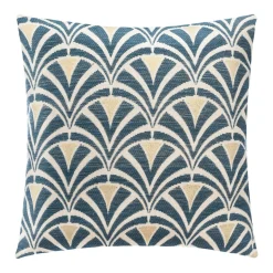 ATMOSPHERA Housse de coussin carrée (40 x 40 cm) Dory e Bleu Hot
