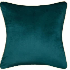 ATMOSPHERA Housse de coussin carrée (40 x 40 cm) Feel Bleu canard Sale