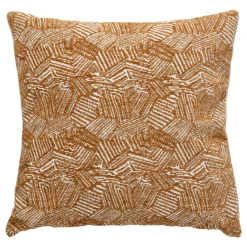 Atmosphera, cru017dateur d'intu017drieur Housse de coussin carrée (40 x 40 cm) Jeni Marron Sale