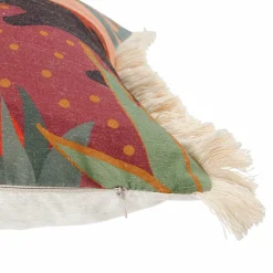 OSTARIA Housse de coussin carrée (40 x 40 cm) Nature Multicolore Outlet