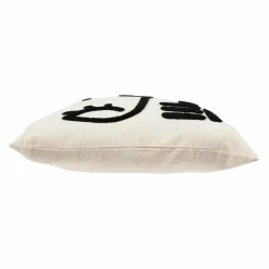 OSTARIA Housse de coussin carrée (40 x 40 cm) Portrait he Blanc Clearance
