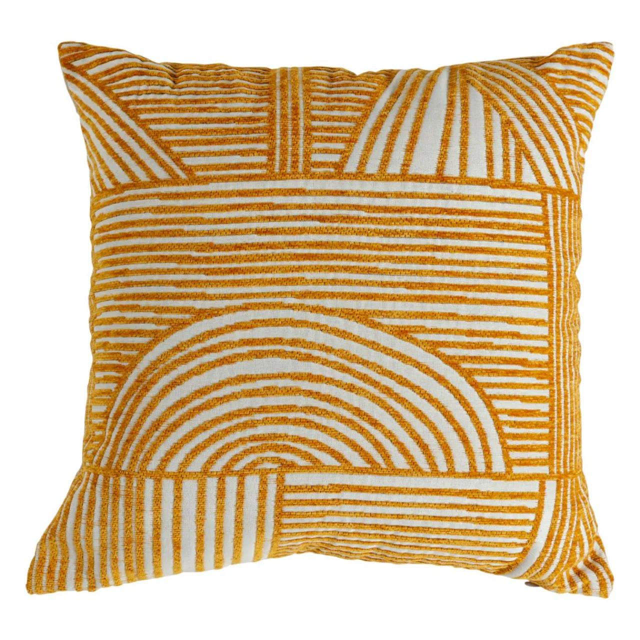 OSTARIA Housse de coussin carrée (40 x 40 cm) Saha Jaune Sale