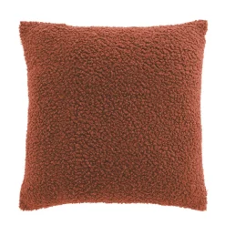 douceur d'intu017drieur Housse de coussin carrée (40 x 40 cm) Woolen Terracotta Best