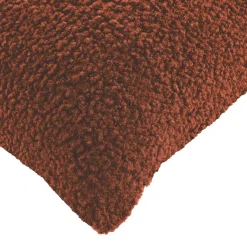 douceur d'intu017drieur Housse de coussin carrée (40 x 40 cm) Woolen Terracotta Best