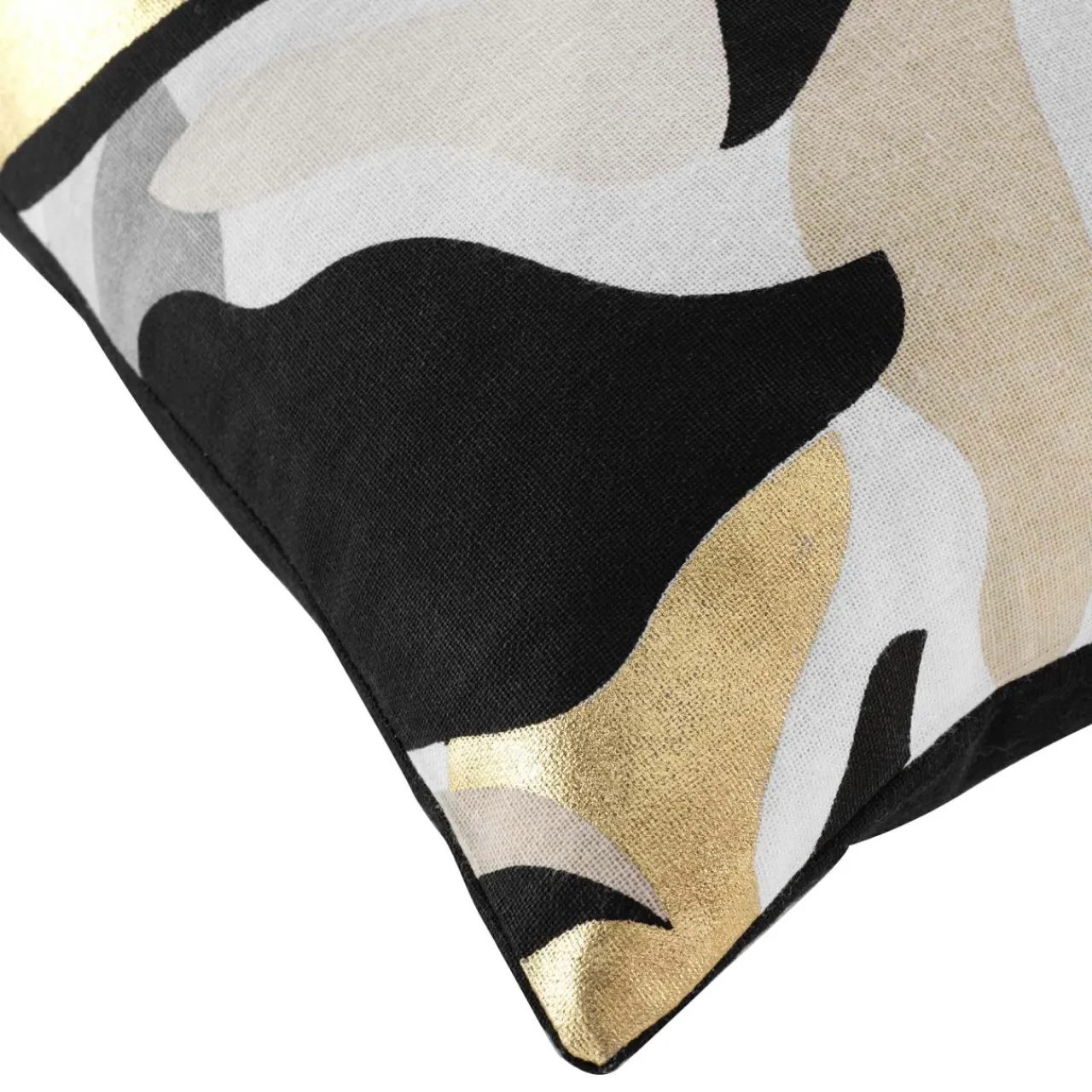 DOUCEUR D'INTERIEUR Housse de coussin coton (40 x 40 cm) Yeliz Or Hot