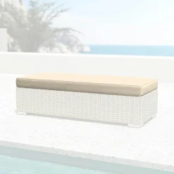 MOBELLIA Housse de coussin de remplacement pour Banquette 2 places Palma Beige Best