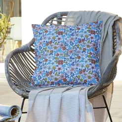 L'effet papillon Housse de coussin extérieur carrée (45 x 45 cm) Danaé Multicolore New