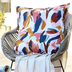 L'effet papillon Housse de coussin extérieur carrée (60 x 60 cm) Julianne Multicolore