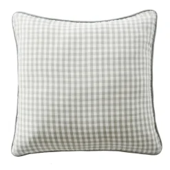 EMINZA Housse de coussin extérieur carrée (45 x 45 cm) Vickie Vert eucalyptus Vichy eucalyptus Sale