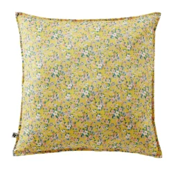 L'effet papillon Housse de coussin extérieur carrée (60 x 60 cm) Manon Jaune Clearance