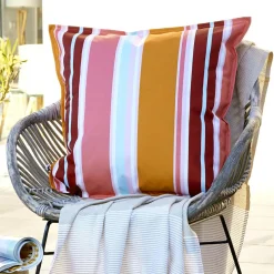 L'effet papillon Housse de coussin extérieur carrée (60 x 60 cm) Bianca Orange Clearance