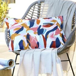 L'effet papillon Housse de coussin extérieur rectangulaire (40 x 60 cm) Julianne Multicolore Outlet