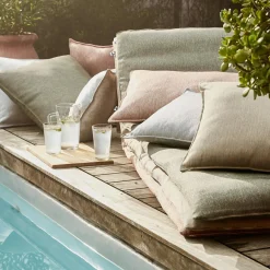 L'effet papillon Housse de coussin pour bain de soleil (190 x 70 cm) Naia Beige Sable Discount
