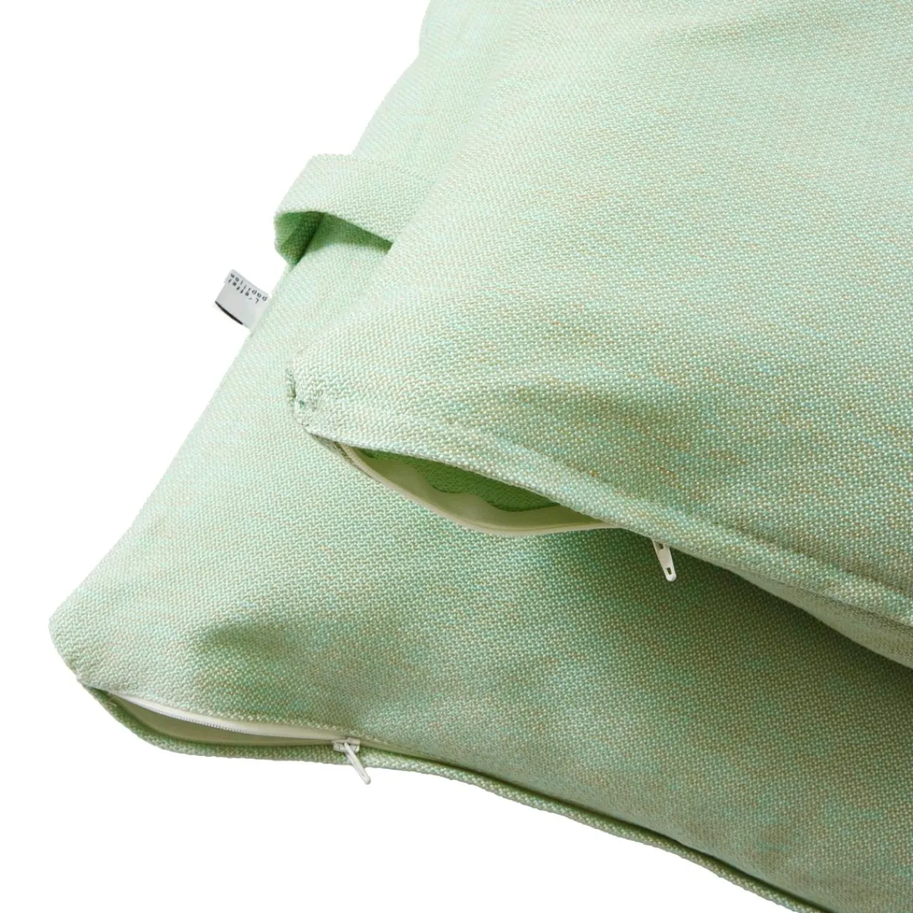 L'effet papillon Housse de coussin pour bain de soleil (190 x 70 cm) Naia Vert caraïbes Vert d'eau New