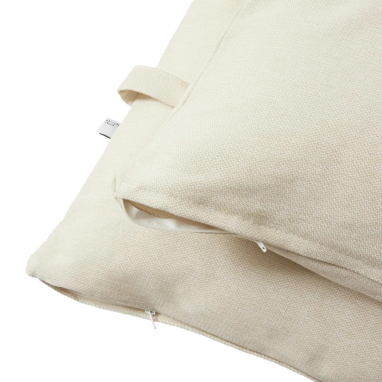 L'effet papillon Housse de coussin pour bain de soleil (190 x 70 cm) Naia Ecru
