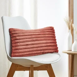EMINZA Housse de coussin rectangulaire flanelle (30 x 50 cm) Dune Terracotta Online